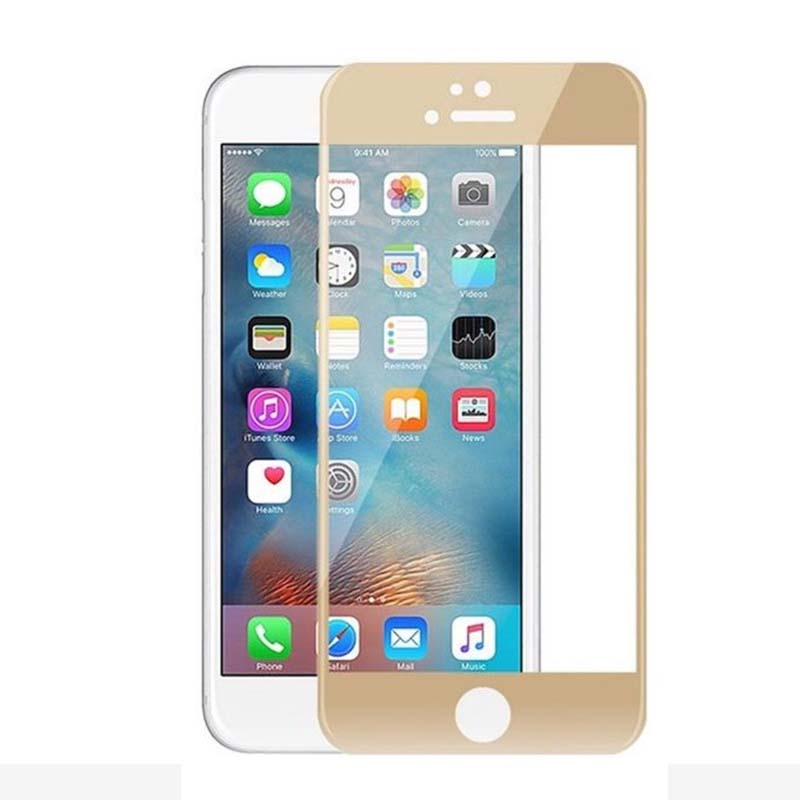 Bufalo%20iPhone%206-6s%20Kavisli%204D%20Cam%20Ekran%20Koruyucu%20Gold