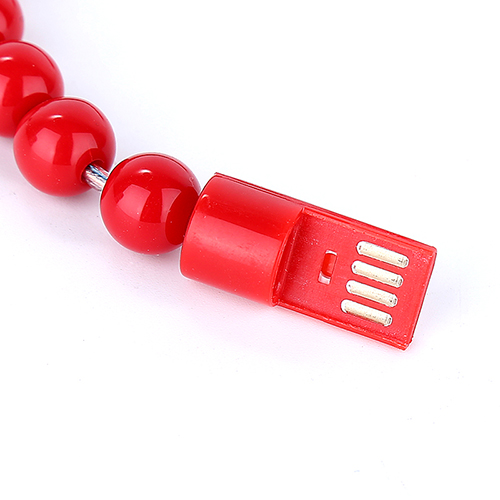 Micro%20USB%20Boncuk%20Bileklik%20USB%20Data%20Kablosu%20Kırmızı