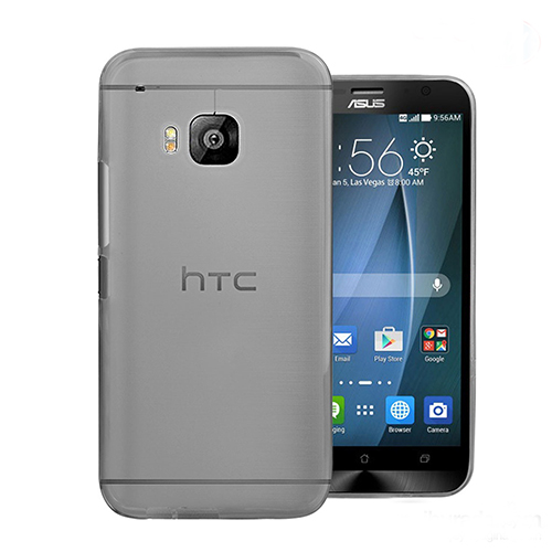 HTC%20One%20M9%20Kılıf%20Soft%20Silikon%20Şeffaf-Siyah%20Arka%20Kapak