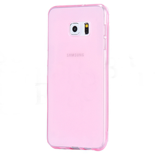 Samsung%20Galaxy%20S6%20(G920)%20Kılıf%20Soft%20Silikon%20Şeffaf-Pembe%20Arka%20Kapak