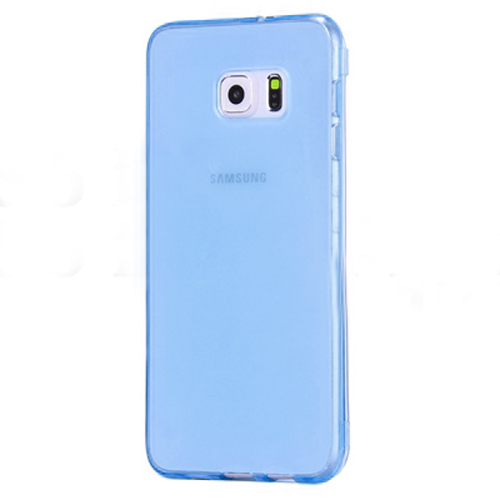 Samsung%20Galaxy%20S6%20(G920)%20Kılıf%20Soft%20Silikon%20Şeffaf-Mavi%20Arka%20Kapak