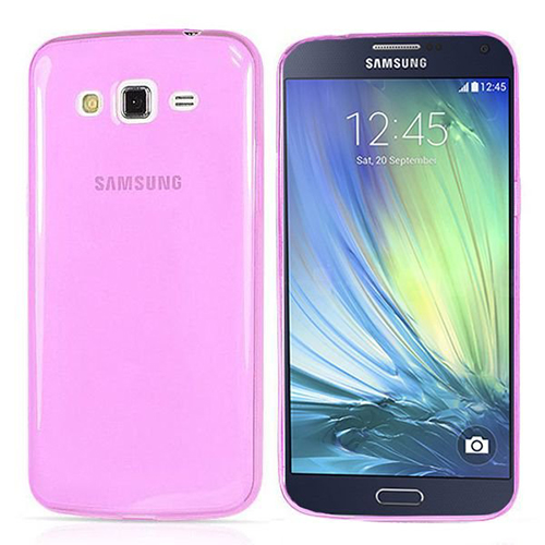 Samsung%20Galaxy%20A3%20(A300)%20Kılıf%20Soft%20Silikon%20Şeffaf-Pembe%20Arka%20Kapak