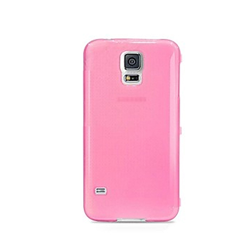 Samsung%20Galaxy%20S5%20Mini%20(G800)%20Kılıf%20Soft%20Silikon%20Şeffaf-Pembe%20Arka%20Kapak