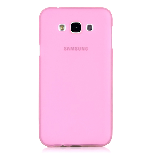 Samsung%20Galaxy%20E7%20(E700)%20Kılıf%20Soft%20Silikon%20Şeffaf-Pembe%20Arka%20Kapak