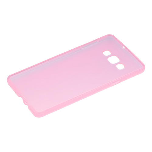 Samsung%20Galaxy%20A7%20(A700)%20Kılıf%20Soft%20Silikon%20Şeffaf-Pembe%20Arka%20Kapak