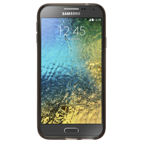 Samsung%20Galaxy%20E5%20(E500)%20Kılıf%20Soft%20Silikon%20Şeffaf-Siyah%20Arka%20Kapak