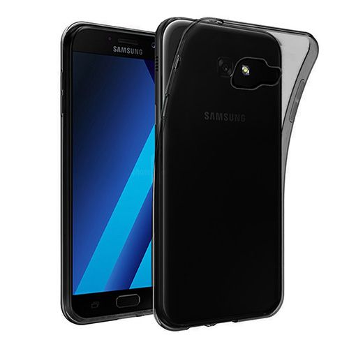 Samsung%20Galaxy%20A3%202017%20(A320)%20Kılıf%20Soft%20Silikon%20Şeffaf-Siyah%20Arka%20Kapak