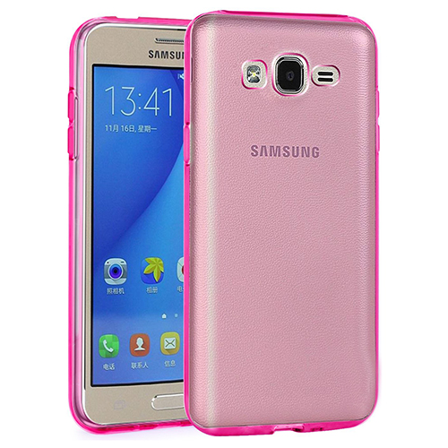 Samsung%20Galaxy%20On5%20(G5520)%20Kılıf%20Soft%20Silikon%20Şeffaf-Pembe%20Arka%20Kapak