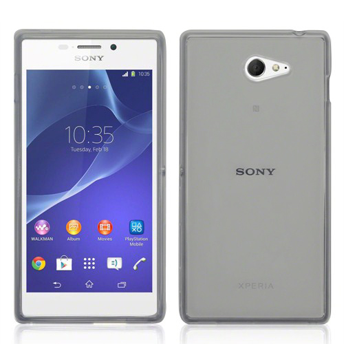 Sony%20Xperia%20M2%20Kılıf%20Soft%20Silikon%20Şeffaf-Siyah%20Arka%20Kapak