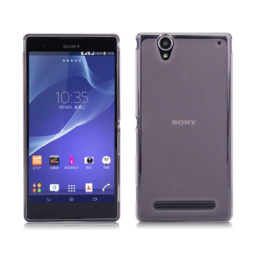 Sony%20Xperia%20T2%20Ultra%20Kılıf%20Soft%20Silikon%20Şeffaf-Siyah%20Arka%20Kapak