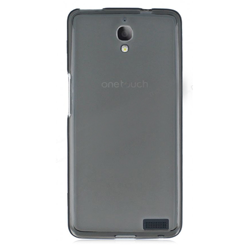 Alcatel%20OneTouch%20IDOL%20X%20Kılıf%20Soft%20Silikon%20Şeffaf/Siyah%20Kapak