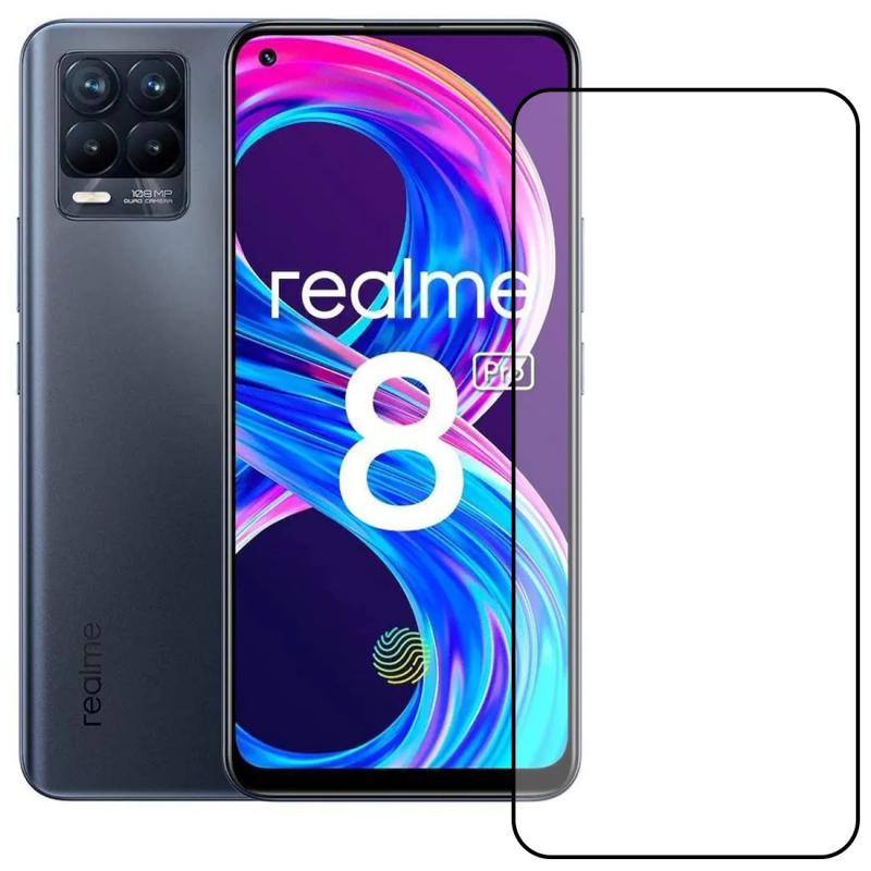 Bufalo%20Realme%208%20/%208%20Pro%20Ekran%20Koruyucu%205D%20Temperli%20Cam%20Siyah