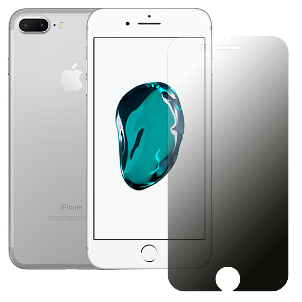 iPhone%207%20Plus%20/%208%20Plus%20Hayalet%20Privacy%20FlexiGlass%20MAT%20Nano%20Ekran%20Koruyucu