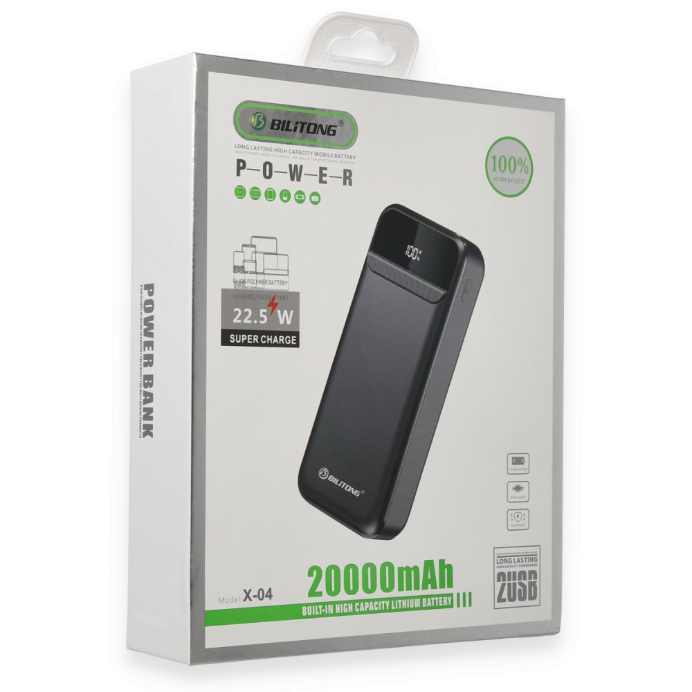 Bilitong%20X-04%2020000%20mAh%20PD22.5W%20Hızlı%20Powerbank-Beyaz