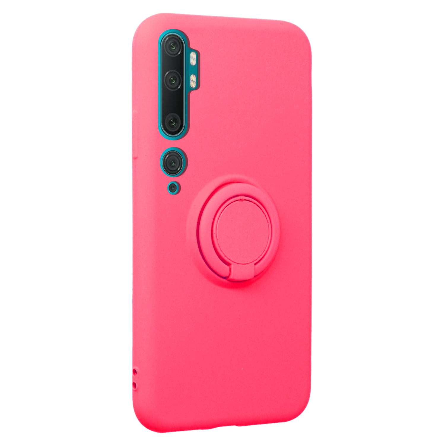 FitCase%20Xiaomi%20Mi%20Note%2010%20Kılıf%20Viktor%20Ring%20Arka%20Kapak-Pembe