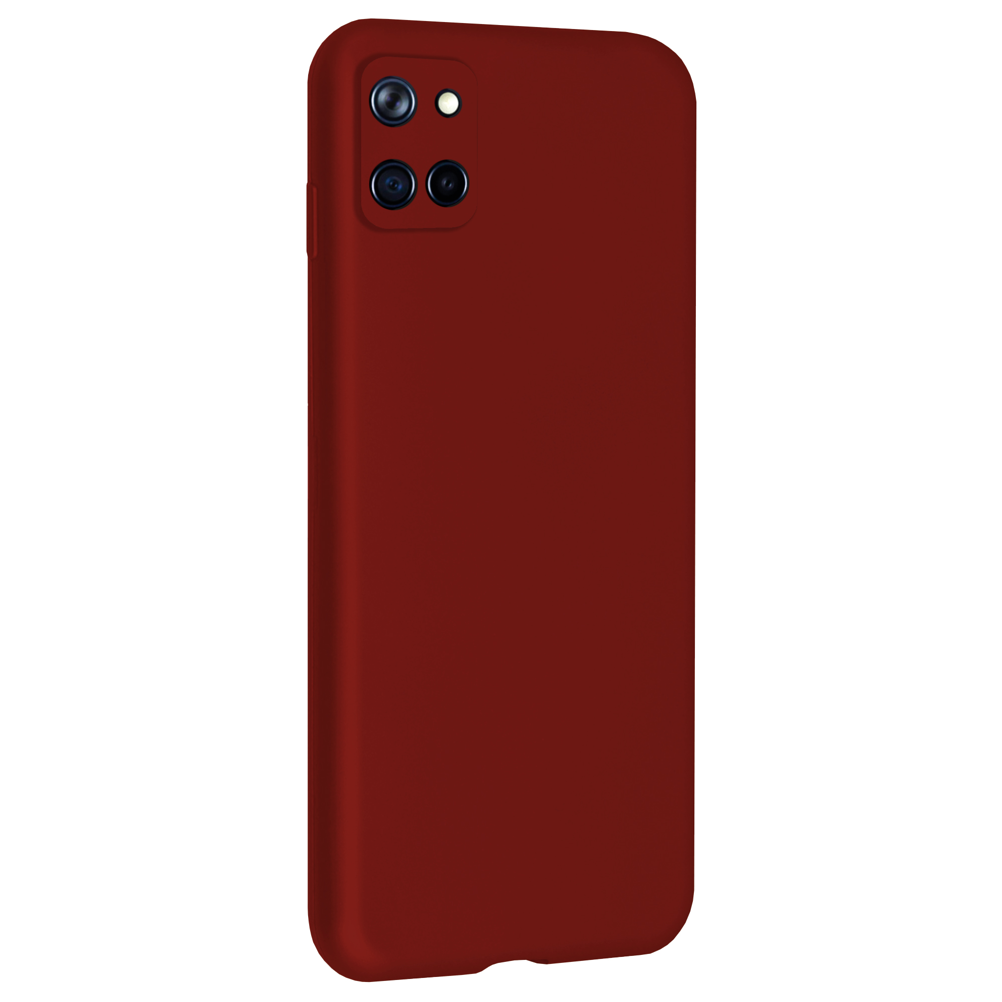 Huawei%20Y5p%20Kılıf%20FitCase%20PremiumS%20Silikon%20Arka%20Kapak-Bordo