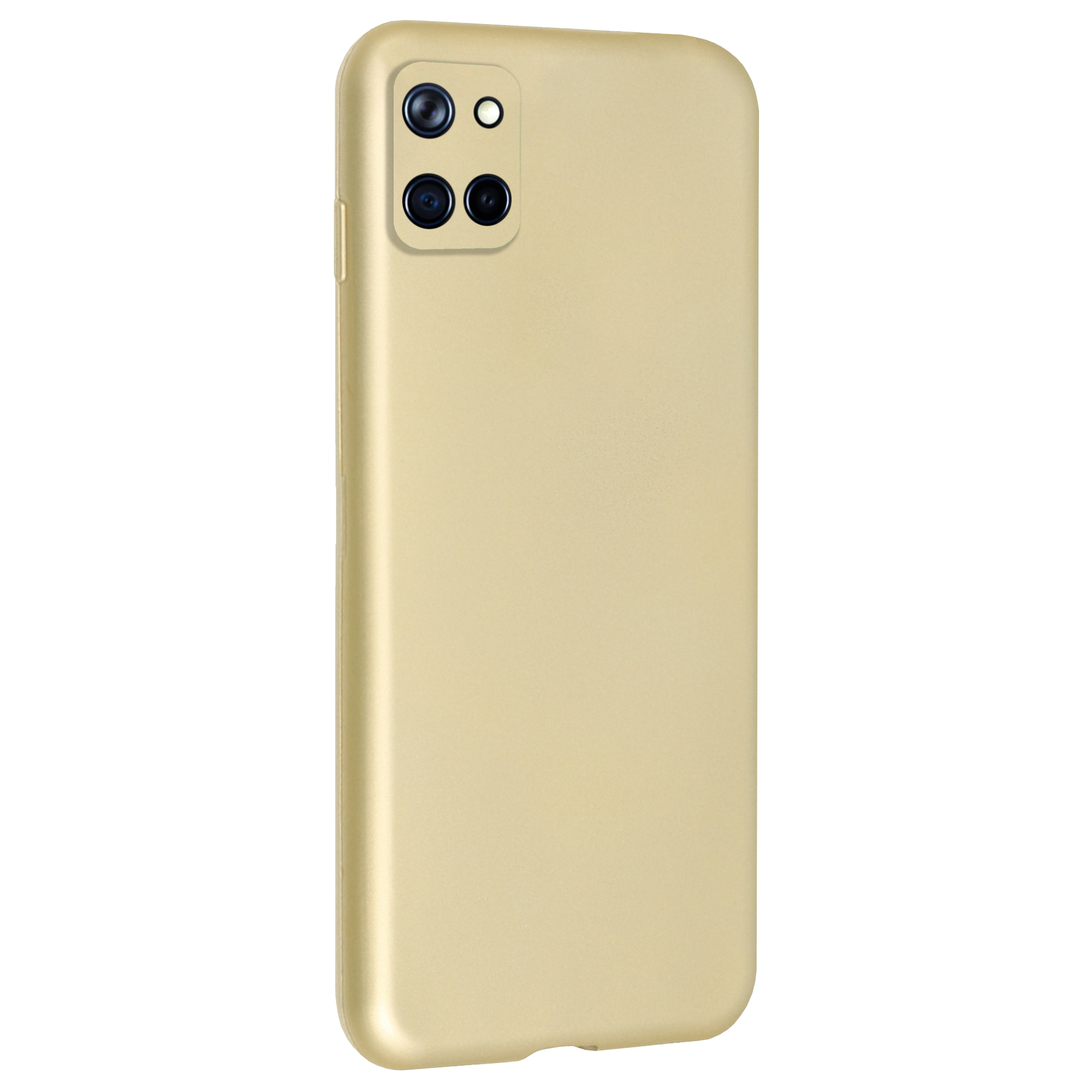 Huawei%20Y5p%20Kılıf%20FitCase%20PremiumS%20Silikon%20Arka%20Kapak-Gold-altın