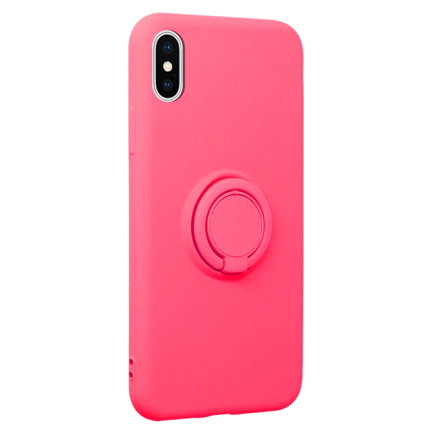 FitCase%20iPhone%20X%20/%20XS%20Kılıf%20Viktor%20Ring%20Arka%20Kapak-Pembe