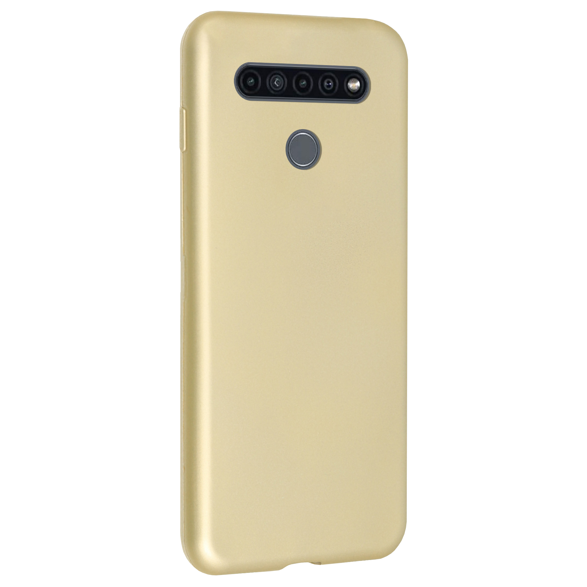 LG%20K41s%20Kılıf%20FitCase%20PremiumS%20Silikon%20Arka%20Kapak-Gold-altın