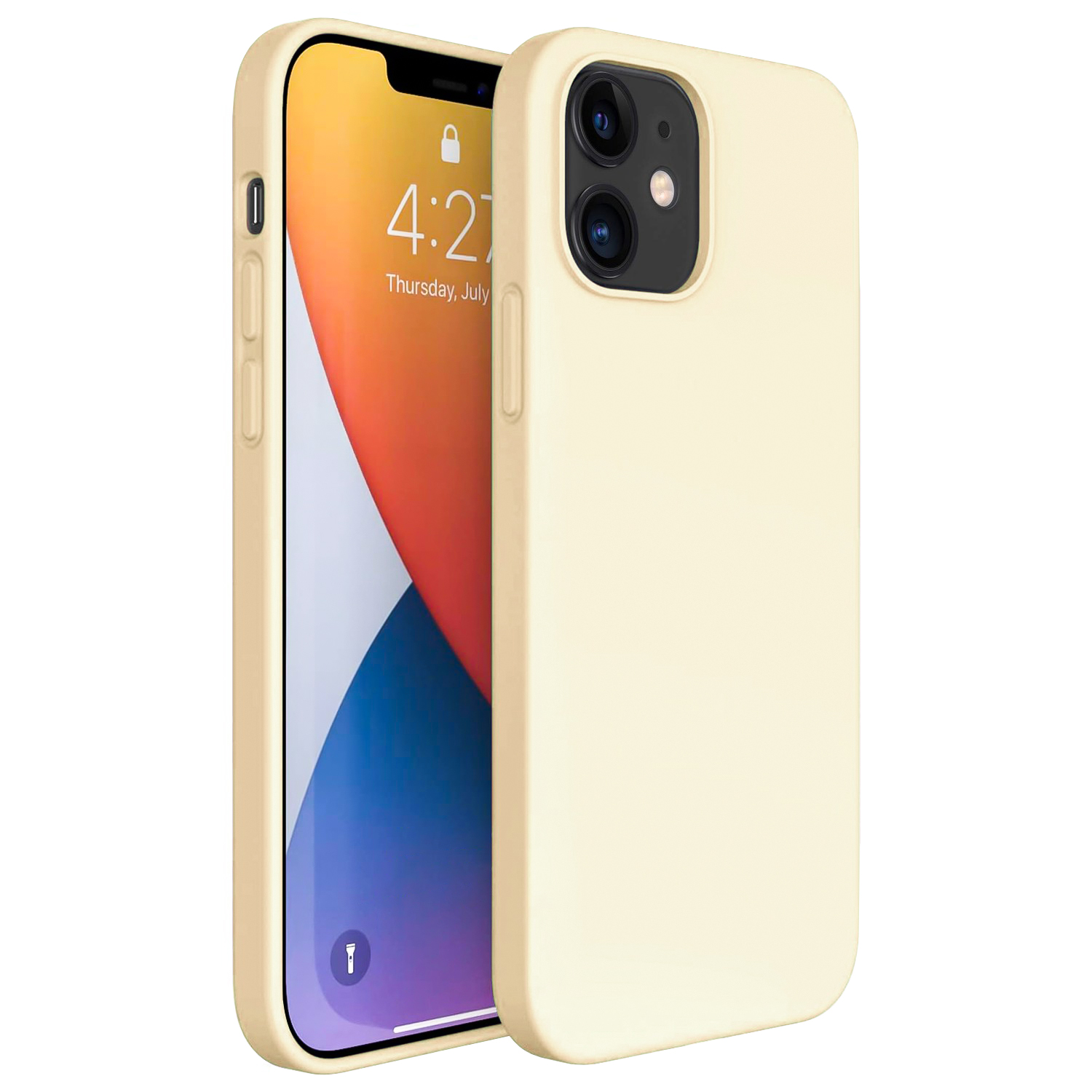 iPhone%2012%20Mini%20Kılıf%20FitCase%20PremiumS%20Silikon%20Arka%20Kapak-Gold-altın