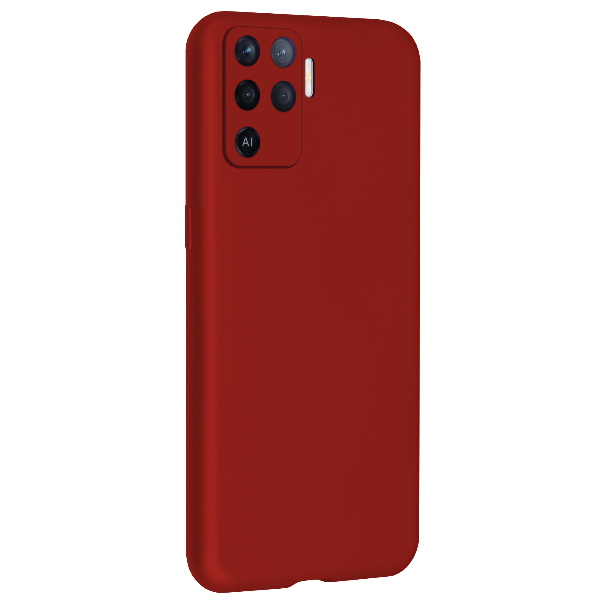 Oppo%20Reno%205%20Lite%20Kılıf%20FitCase%20PremiumS%20Silikon%20Arka%20Kapak-Bordo