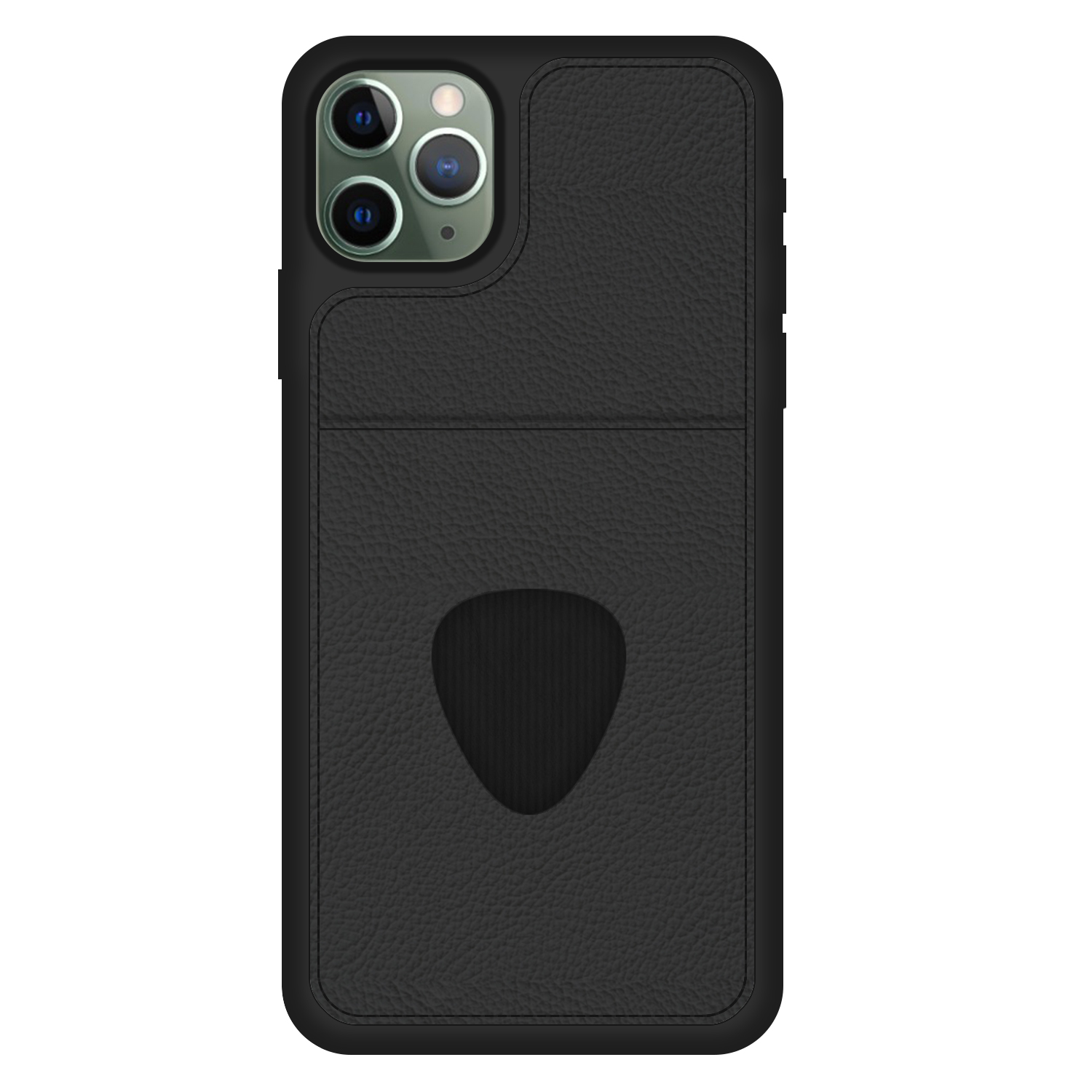 FitCase%20iPhone%2011%20Pro%20Max%20Kılıf%20Proda%20Deri%20Tek%20Kartlık%20Cepli%20Kapak-Siyah