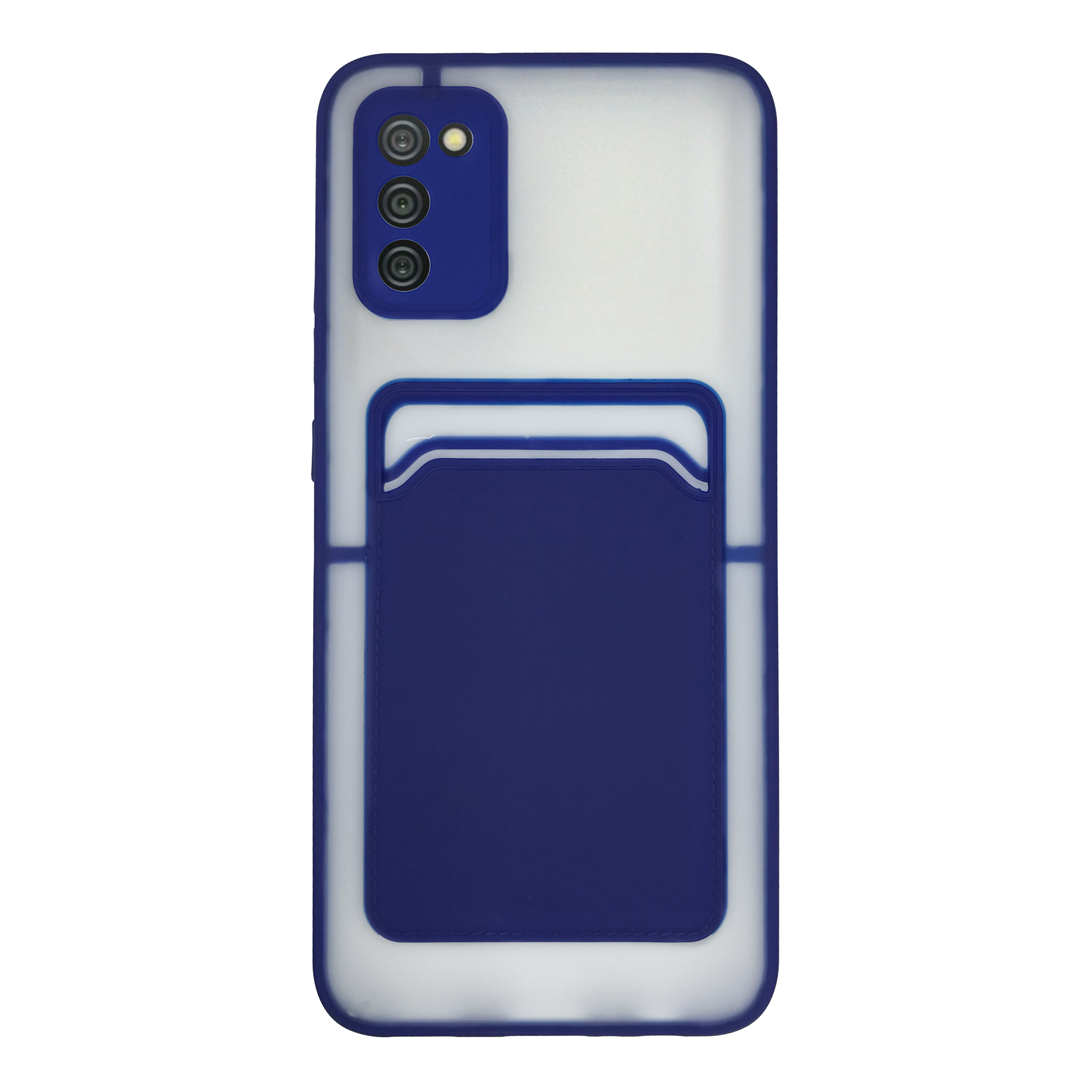 FitCase%20Samsung%20Galaxy%20A02s%20Kılıf%20Cardy%20Kartlık%20Cepli%20Mat%20Kapak-Lacivert