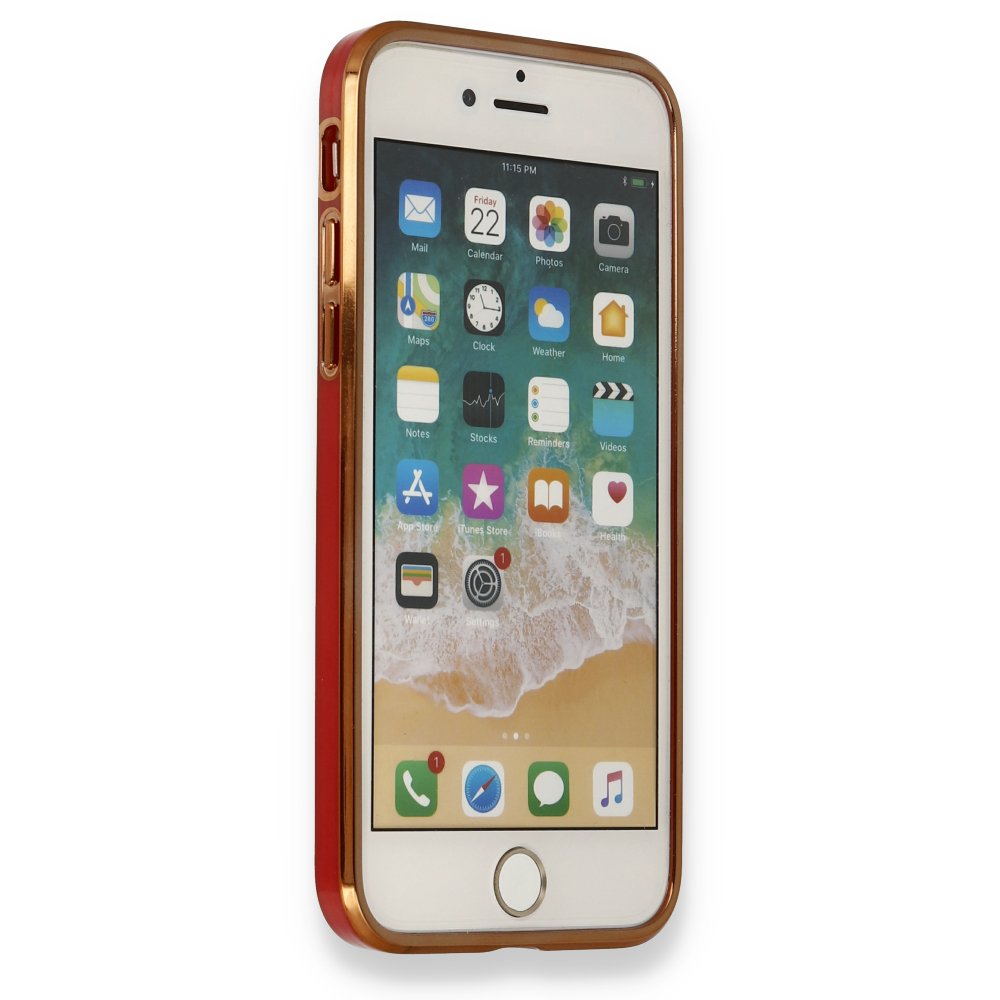 iPhone%207%20/%208%20Kılıf%20Liva%20Lazer%20Silikon%20Kapak-Kırmızı-gold