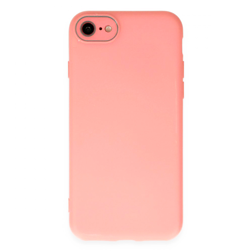 FitCase%20iPhone%207%20/%208%20Glass%20Kamera%20Korumalı%20Lansman%20Silikon%20Kapak-Pembe