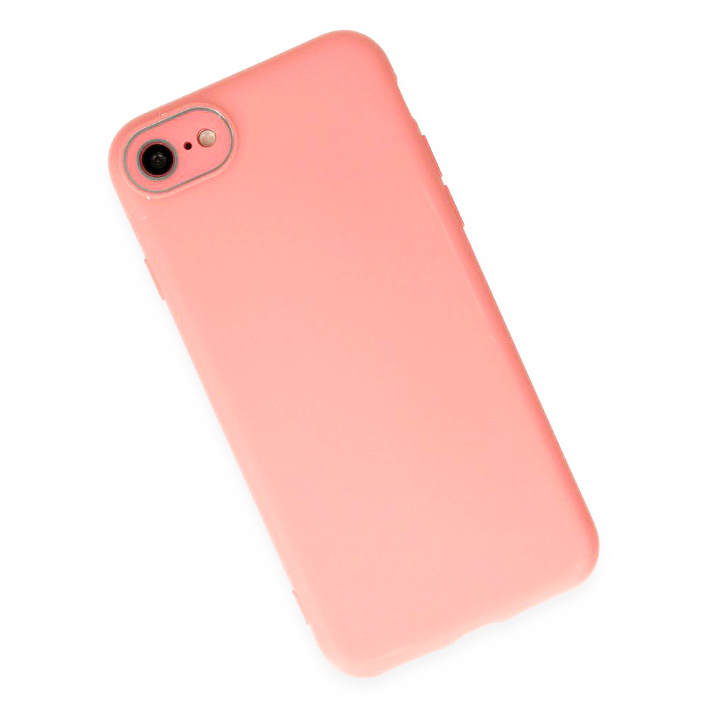 FitCase%20iPhone%207%20/%208%20Glass%20Kamera%20Korumalı%20Lansman%20Silikon%20Kapak-Pembe