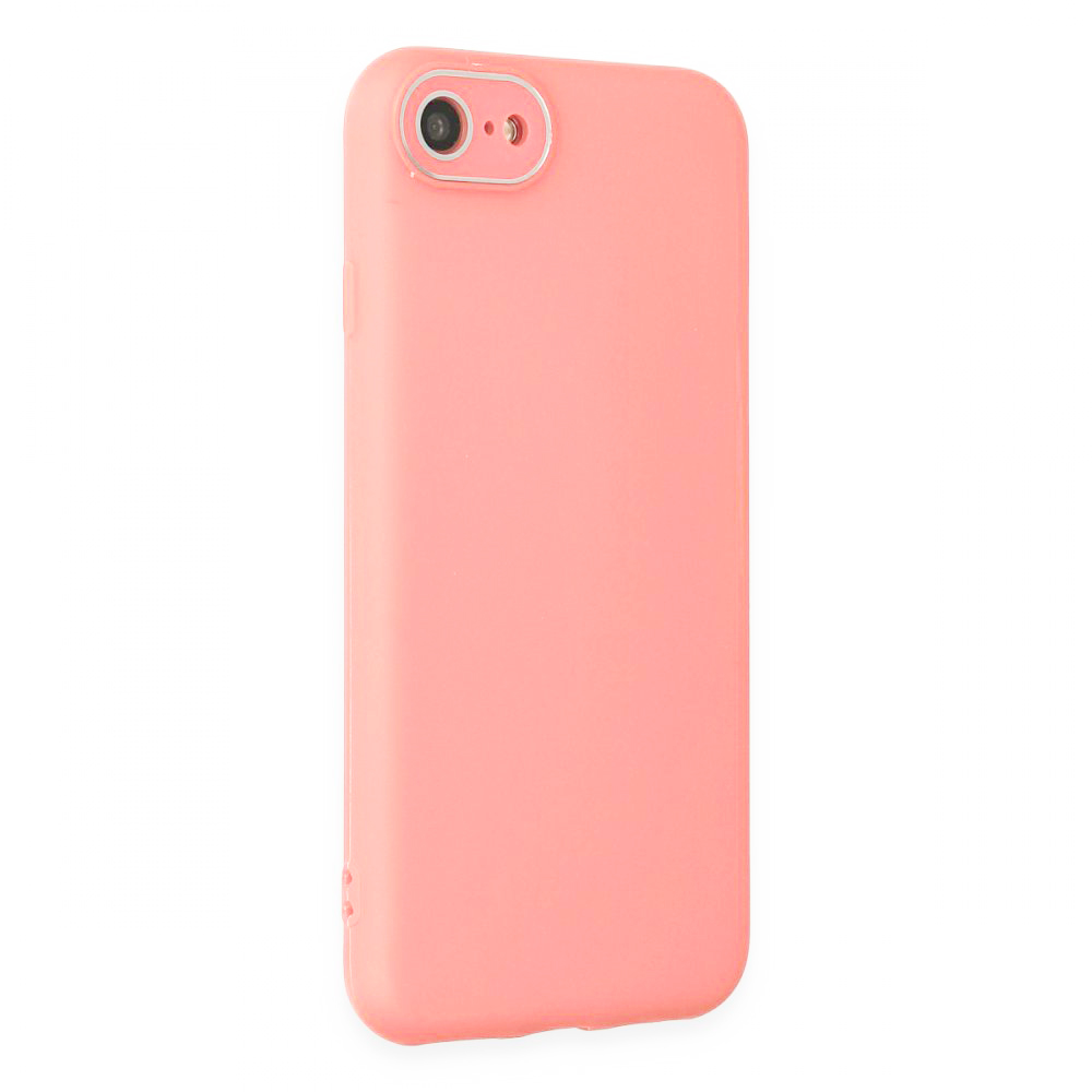 FitCase%20iPhone%207%20/%208%20Glass%20Kamera%20Korumalı%20Lansman%20Silikon%20Kapak-Pembe