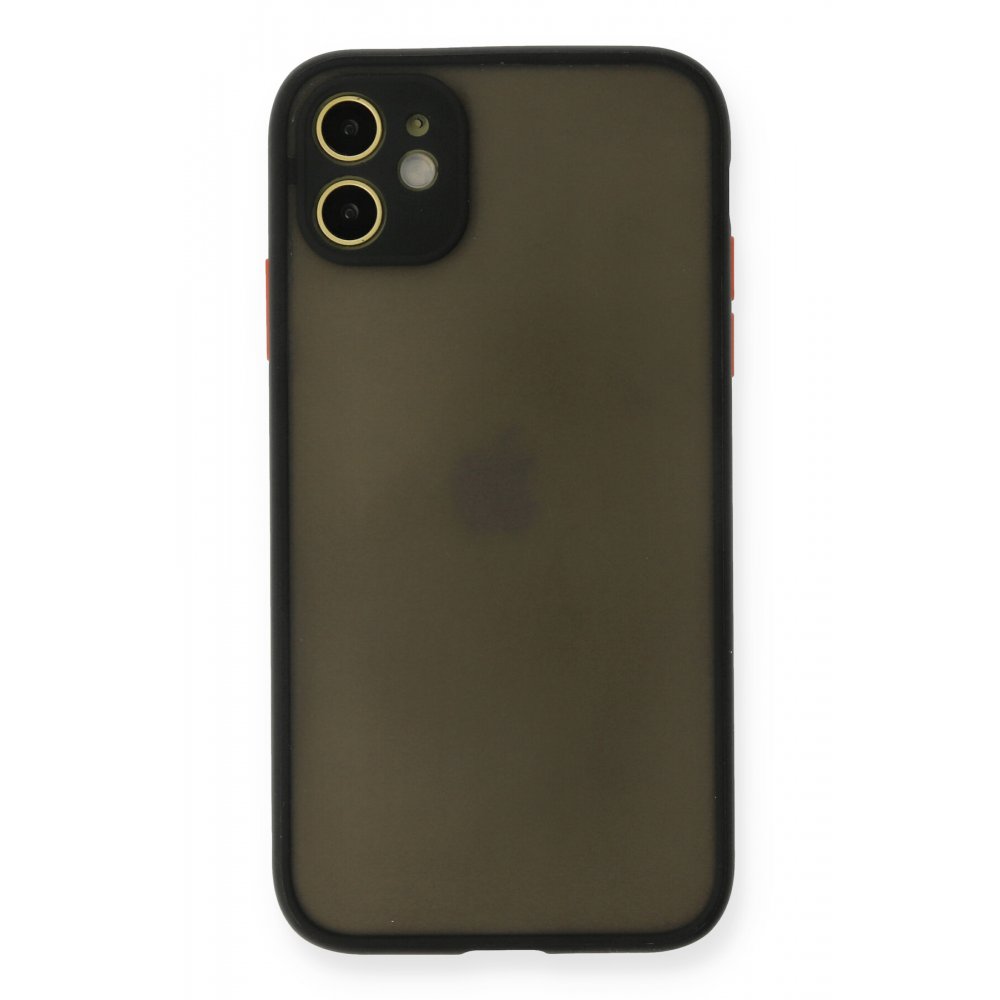 FitCase%20iPhone%2011%20Kılıf%20Montrea%20Silikon%20Arka%20Kapak-Siyah