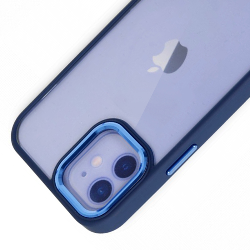 iPhone%2012%20/%2012%20Pro%20Kılıf%20Luna%20Lens%20Kamera%20Çerçeveli%20Silikon%20Kapak-Lacivert