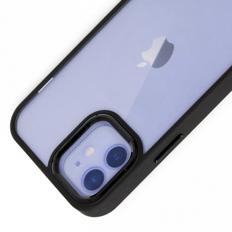 iPhone%2012%20/%2012%20Pro%20Kılıf%20Luna%20Lens%20Kamera%20Çerçeveli%20Silikon%20Kapak-Siyah