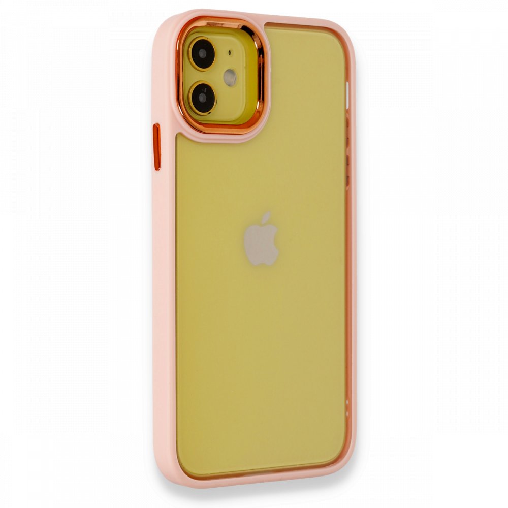 iPhone%2012%20/%2012%20Pro%20Kılıf%20Luna%20Lens%20Kamera%20Çerçeveli%20Silikon%20Kapak-Pembe