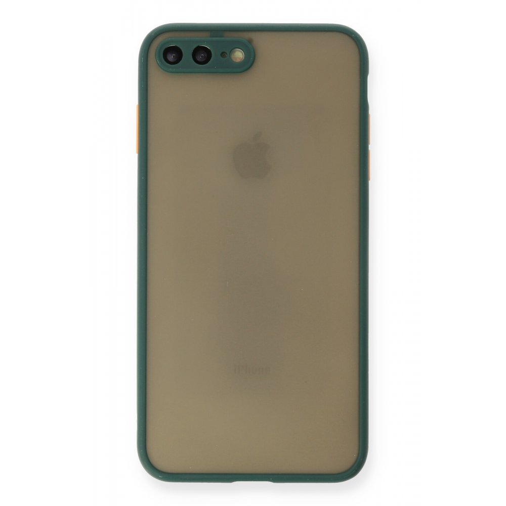 FitCase%20iPhone%207%20Plus%20/%208%20Plus%20Kılıf%20Montrea%20Silikon%20Arka%20Kapak-Koyu%20yeşil