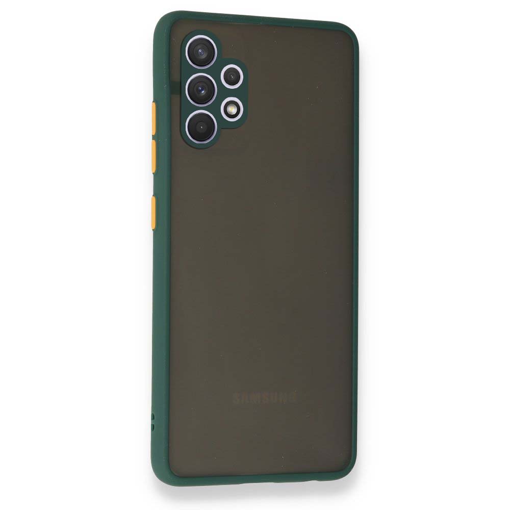 FitCase%20Samsung%20Galaxy%20A13%20Montrea%20Silikon%20Arka%20Kapak-Koyu%20yeşil