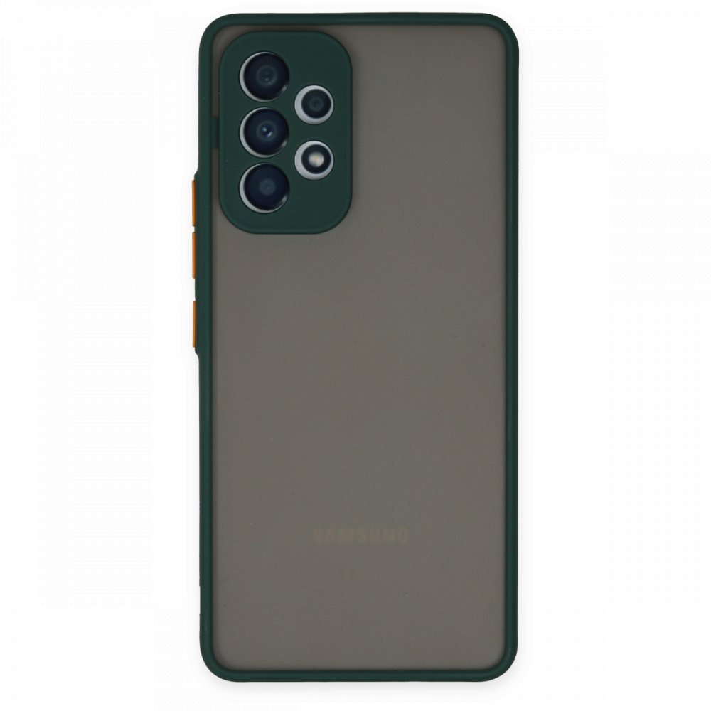 FitCase%20Samsung%20Galaxy%20A33%20Montrea%20Silikon%20Arka%20Kapak-Koyu%20yeşil