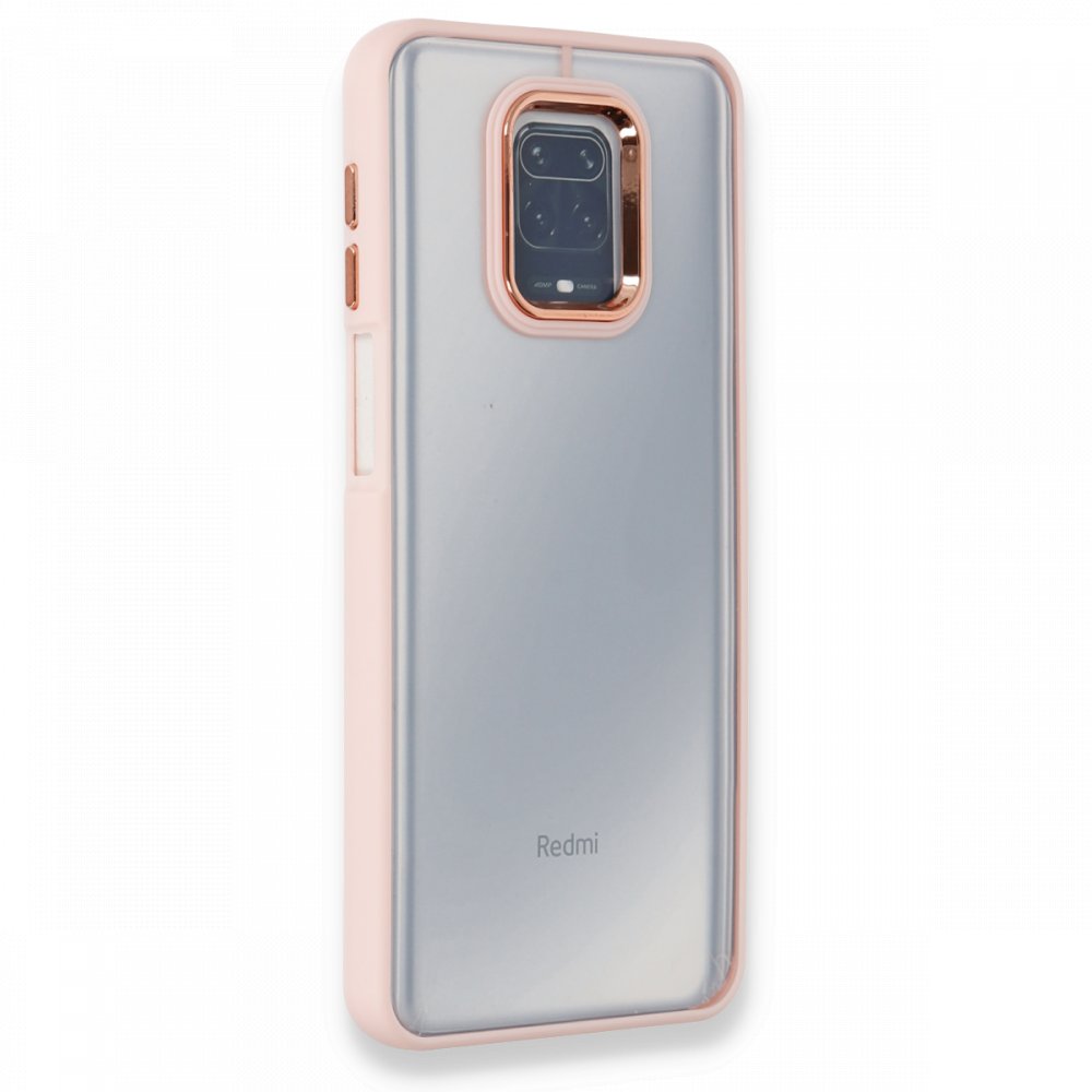 Xiaomi%20Redmi%20Note%209S%20/%209%20Pro%20Kılıf%20Luna%20Lens%20Kamera%20Çerçeveli%20Silikon%20Kapak-Pembe