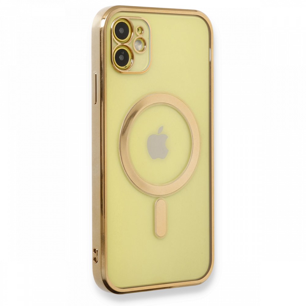 iPhone%2011%20Kılıf%20Magsafe%20Özellikli%20Lazer%20Silikon%20Kapak-Gold-altın