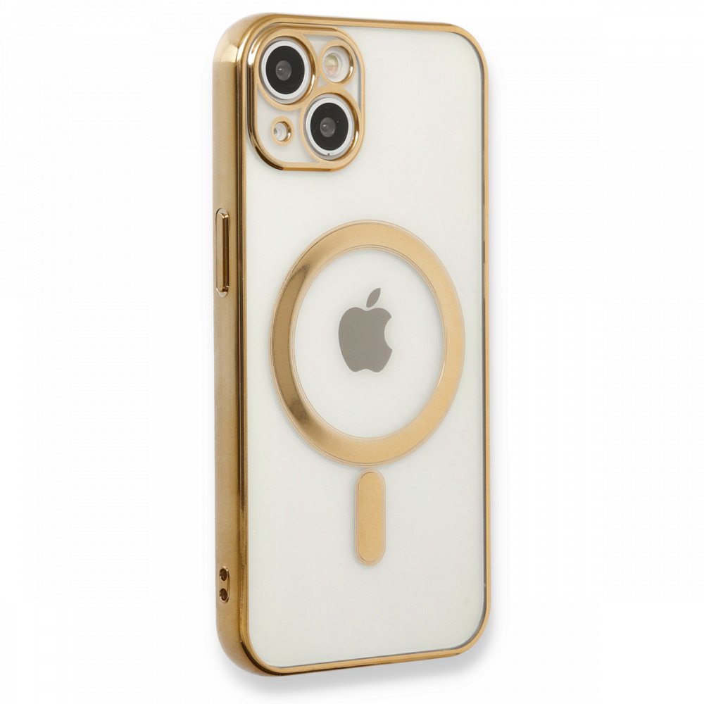 iPhone%2014%20Kılıf%20Magsafe%20Özellikli%20Lazer%20Silikon%20Kapak-Gold-altın