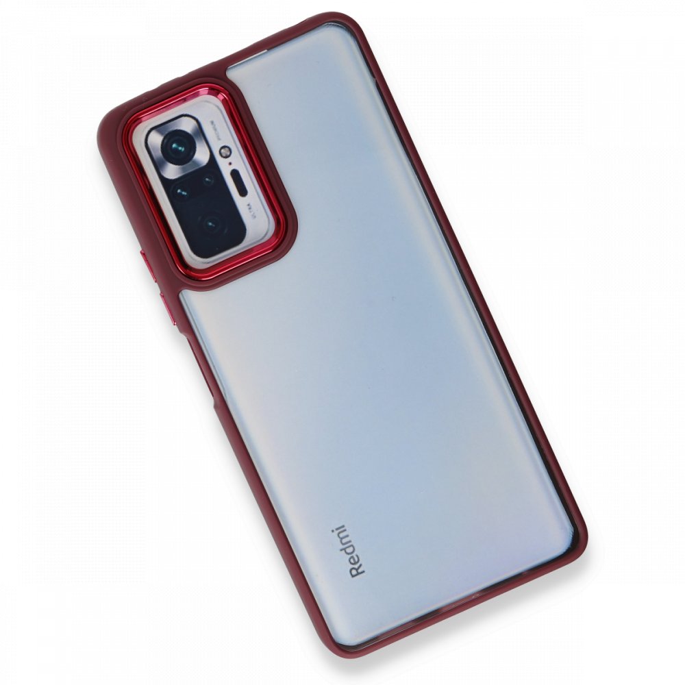 Xiaomi%20Redmi%20Note%2010%20Pro%204G%20Kılıf%20Luna%20Lens%20Kamera%20Çerçeveli%20Silikon%20Kapak-Bordo