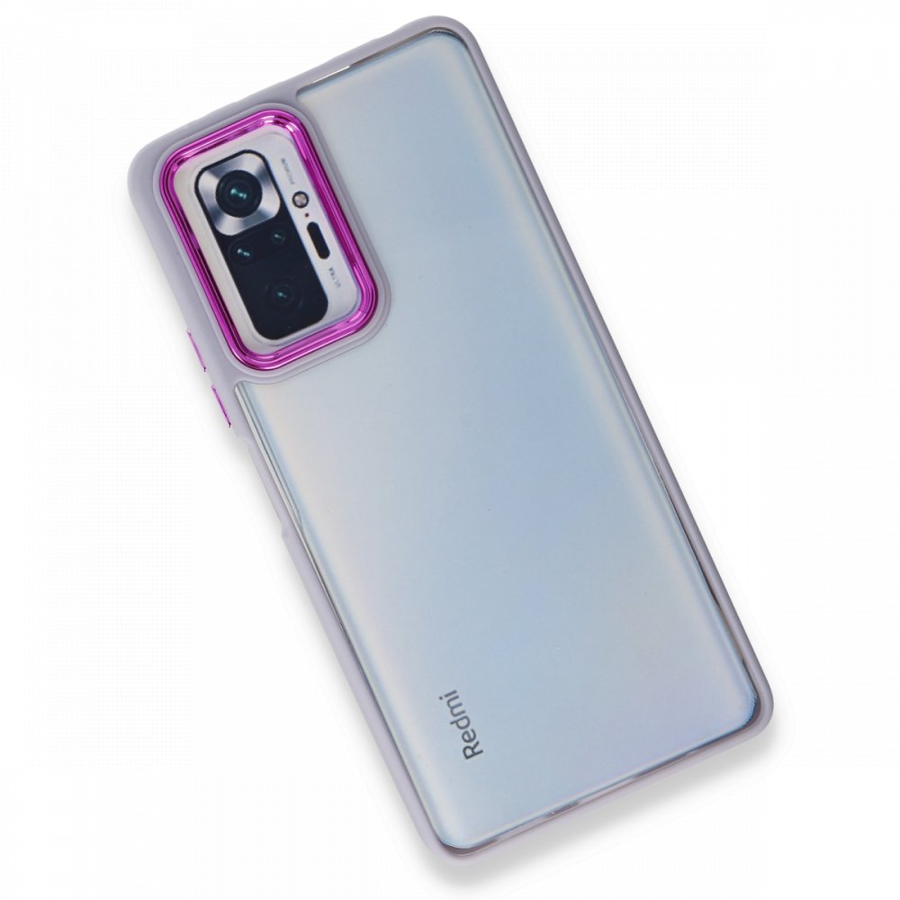 Xiaomi%20Redmi%20Note%2010%20Pro%204G%20Kılıf%20Luna%20Lens%20Kamera%20Çerçeveli%20Silikon%20Kapak-Mor