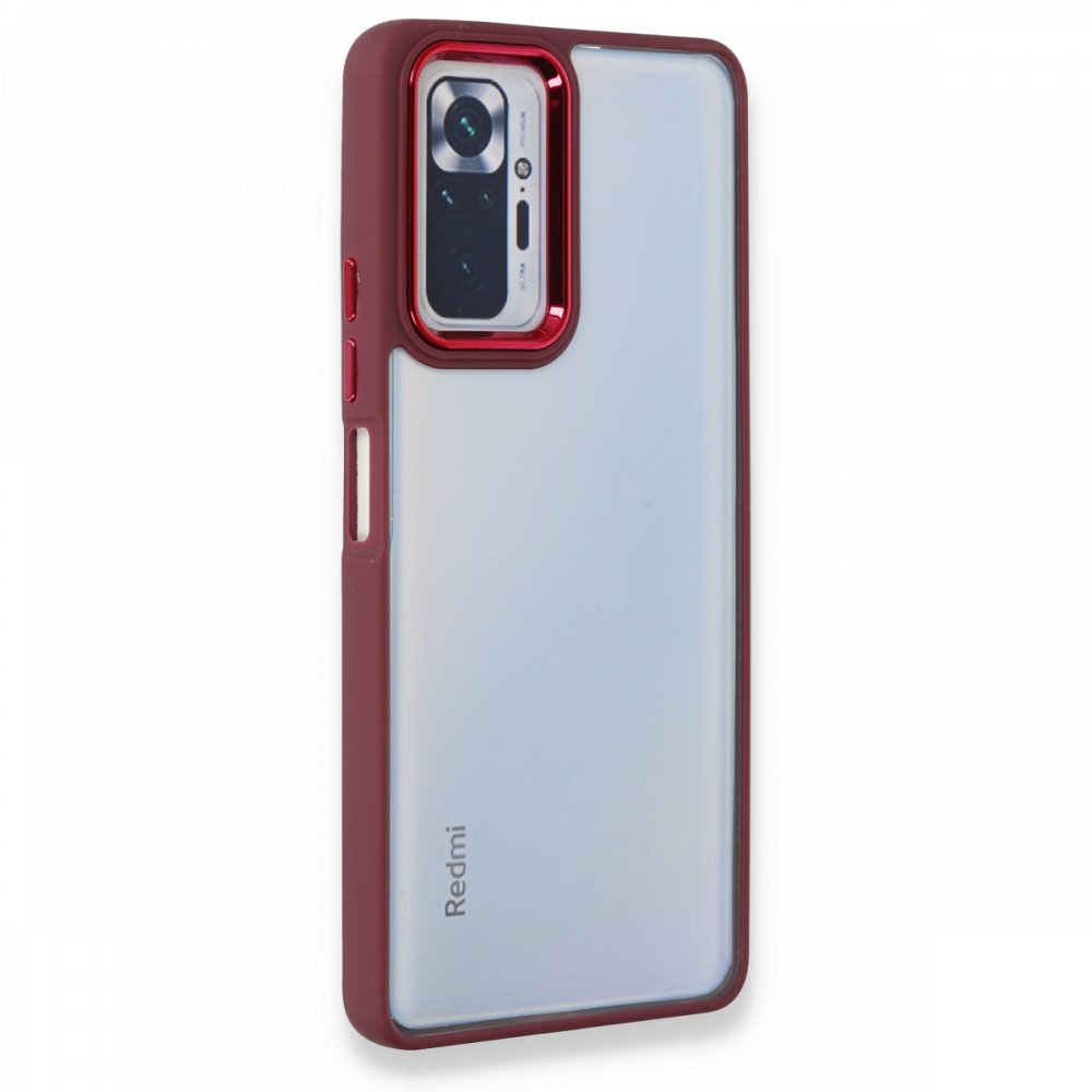 Xiaomi%20Redmi%20Note%2010%20Pro%204G%20Kılıf%20Luna%20Lens%20Kamera%20Çerçeveli%20Silikon%20Kapak-Bordo