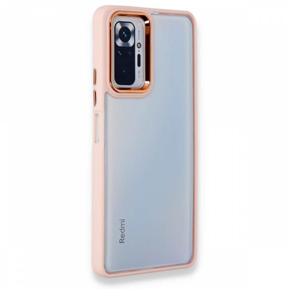 Xiaomi%20Redmi%20Note%2010%20Pro%204G%20Kılıf%20Luna%20Lens%20Kamera%20Çerçeveli%20Silikon%20Kapak-Pembe