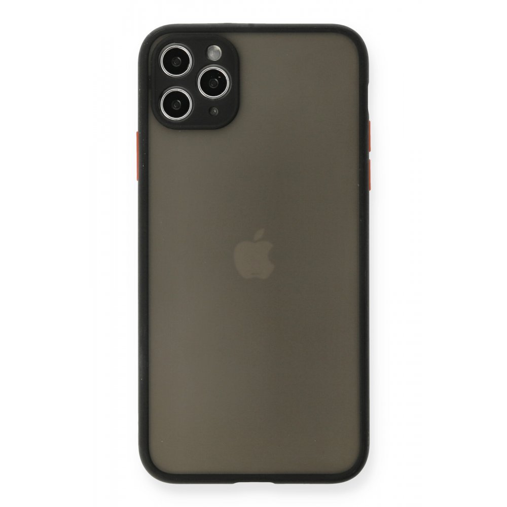 FitCase%20iPhone%2011%20Pro%20Max%20Kılıf%20Montrea%20Silikon%20Arka%20Kapak-Siyah