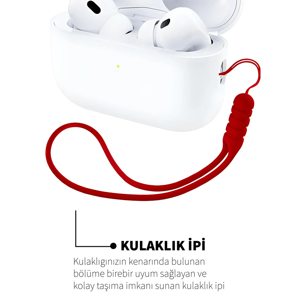 FitCase%20Universal%20AirPods%20Kılıf%20Silikon%20Askı%20İpi%2043cm-Kırmızı