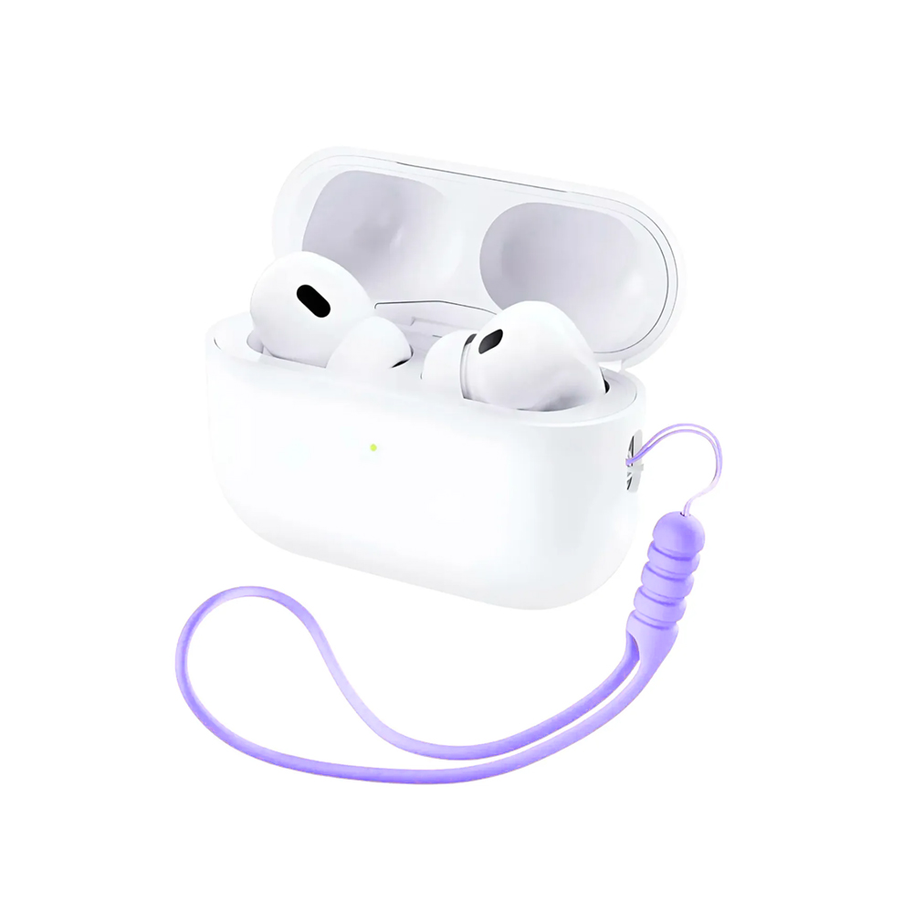 FitCase%20Universal%20AirPods%20Kılıf%20Silikon%20Askı%20İpi%2043cm-Lila