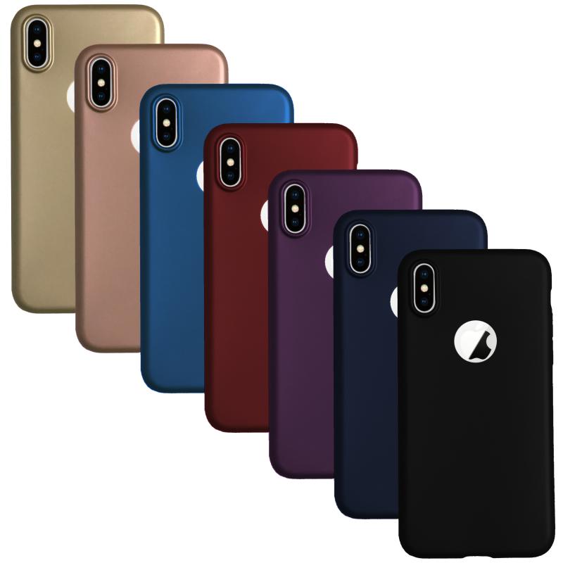 iPhone%20XS%20Max%20Kılıf%20FitCase%20PremiumS%20Silikon%20Arka%20Kapak-Gold-altın