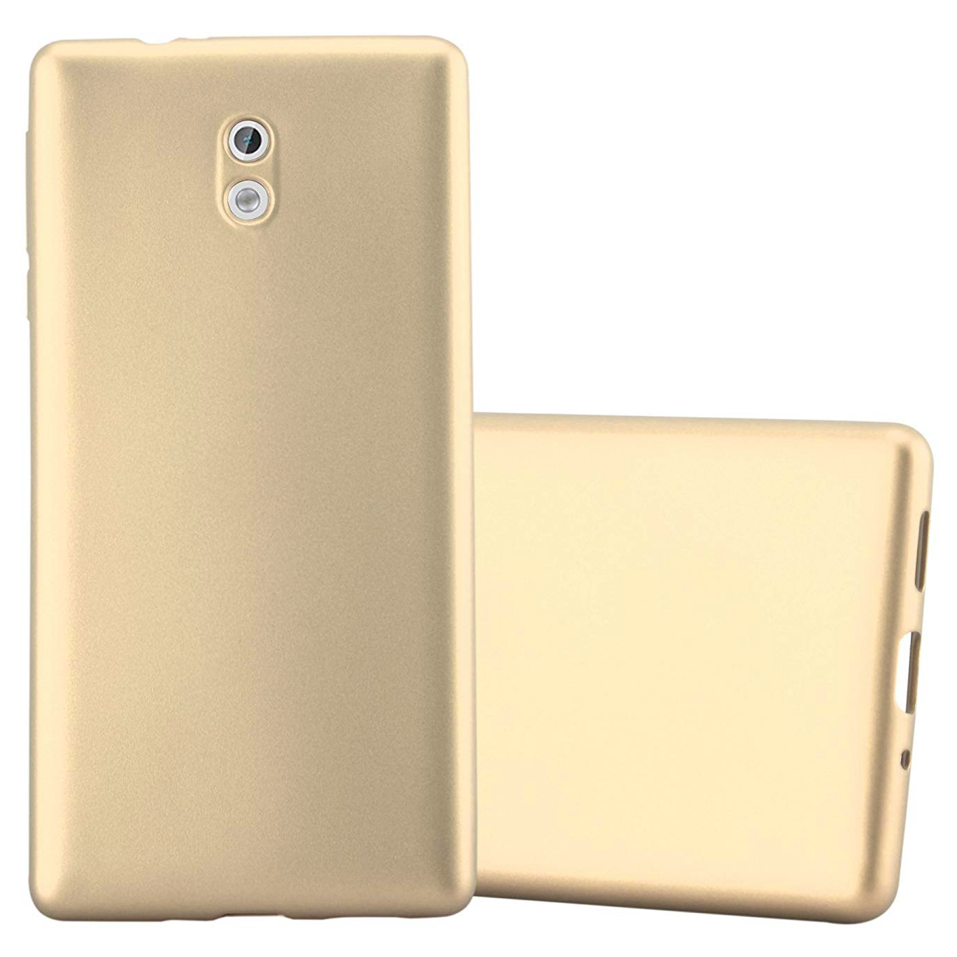 Nokia%203%20Kılıf%20FitCase%20PremiumS%20Silikon%20Arka%20Kapak-Gold-altın